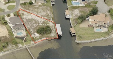 This exceptional .57-acre corner waterfront lot is a rare gem on Tiger Point Golf and Country Club in Florida - for sale on GolfHomes.com, golf home, golf lot