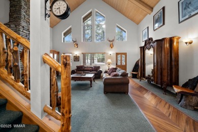 Experience comfort and privacy in this 5-bedroom, 6-bathroom on Pinetop Lakes Country Club in Arizona - for sale on GolfHomes.com, golf home, golf lot