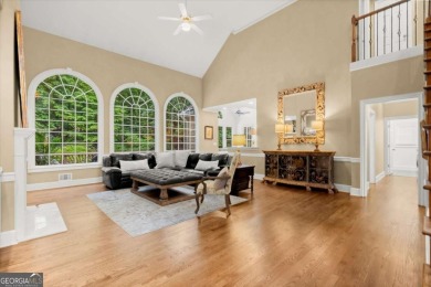 Experience resort-style living perfectly positioned on a private on Woodmont Golf and Country Club in Georgia - for sale on GolfHomes.com, golf home, golf lot