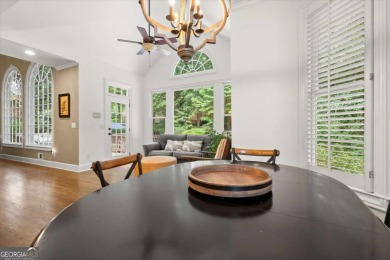 Experience resort-style living perfectly positioned on a private on Woodmont Golf and Country Club in Georgia - for sale on GolfHomes.com, golf home, golf lot