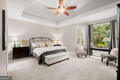 Experience resort-style living perfectly positioned on a private on Woodmont Golf and Country Club in Georgia - for sale on GolfHomes.com, golf home, golf lot