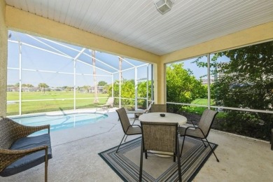 Imagine picturesque sunsets from your private lanai at this on Polo Park East in Florida - for sale on GolfHomes.com, golf home, golf lot