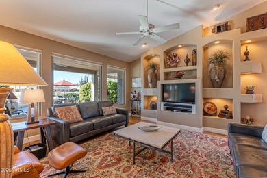 OPEN SATURDAY, 1/2/26, 11-3 pm. This stunning residence has been on Tuscany Falls At Pebble Creek in Arizona - for sale on GolfHomes.com, golf home, golf lot