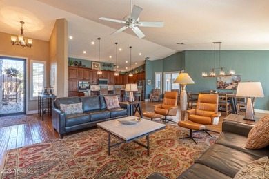 OPEN SATURDAY, 1/2/26, 11-3 pm. This stunning residence has been on Tuscany Falls At Pebble Creek in Arizona - for sale on GolfHomes.com, golf home, golf lot