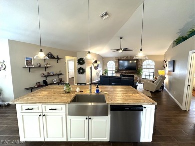 Custom built FIVE bedroom THREE bath pool home connected to on Copperhead Golf Club in Florida - for sale on GolfHomes.com, golf home, golf lot