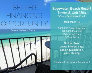 Some seller financing available on this condo // Discover the on Edgewater Beach Resort in Florida - for sale on GolfHomes.com, golf home, golf lot