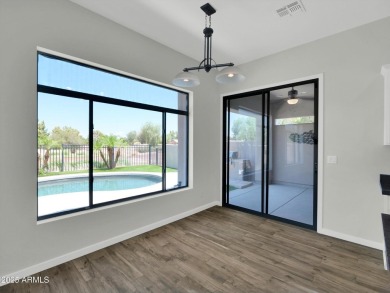 Enjoy your resort style backyard with its private heated pool on Raven Golf Club At South Mountain in Arizona - for sale on GolfHomes.com, golf home, golf lot