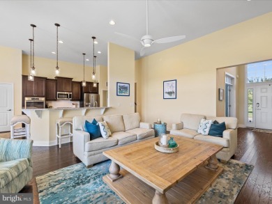 This coastal-style contemporary home is perfectly positioned on on The Peninsula Golf and Country Club in Delaware - for sale on GolfHomes.com, golf home, golf lot
