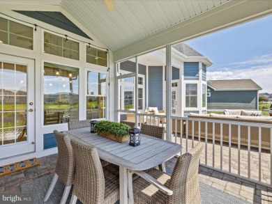 This coastal-style contemporary home is perfectly positioned on on The Peninsula Golf and Country Club in Delaware - for sale on GolfHomes.com, golf home, golf lot