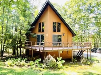 This open concept chalet home is nestled in the woods of Alpine on Alpine Lake Resort in West Virginia - for sale on GolfHomes.com, golf home, golf lot