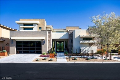 62 Grey Feather is a striking modern residence located within on Bears Best Las Vegas Golf Club in Nevada - for sale on GolfHomes.com, golf home, golf lot