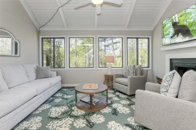 This spectacular villa offers seasonal views of Lake Petit and on Big Canoe Golf Club - Cherokee in Georgia - for sale on GolfHomes.com, golf home, golf lot