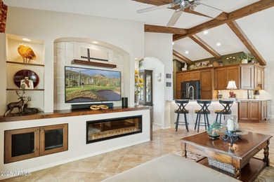 SPECTACULAR VIEWS! Immaculate Topaz model w/sparkling oasis pool on Tuscany Falls At Pebble Creek in Arizona - for sale on GolfHomes.com, golf home, golf lot