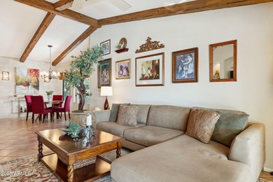 SPECTACULAR VIEWS! Immaculate Topaz model w/sparkling oasis pool on Tuscany Falls At Pebble Creek in Arizona - for sale on GolfHomes.com, golf home, golf lot