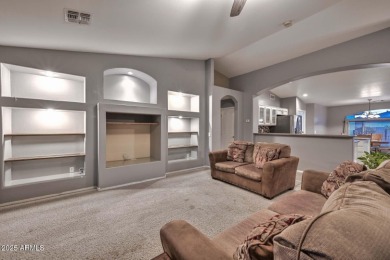 Live your best 55+ lifestyle in this secure, gated on Tuscany Falls At Pebble Creek in Arizona - for sale on GolfHomes.com, golf home, golf lot