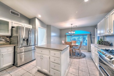 Live your best 55+ lifestyle in this secure, gated on Tuscany Falls At Pebble Creek in Arizona - for sale on GolfHomes.com, golf home, golf lot