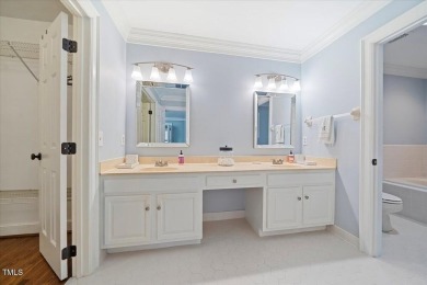 This exquisite brick townhome overlooks the 7th green of the on Lochmere Golf Club in North Carolina - for sale on GolfHomes.com, golf home, golf lot