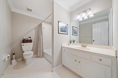 This exquisite brick townhome overlooks the 7th green of the on Lochmere Golf Club in North Carolina - for sale on GolfHomes.com, golf home, golf lot
