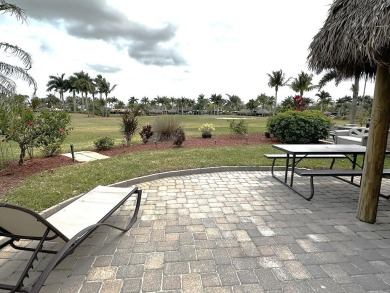 Golf course view lot with newer tiki located at Motorcoach on St. Lucie Trail Golf Club in Florida - for sale on GolfHomes.com, golf home, golf lot