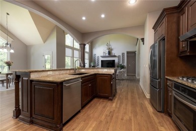 Welcome to this stunning 1.5-story home nestled on a quiet on Staley Farms Golf Club in Missouri - for sale on GolfHomes.com, golf home, golf lot