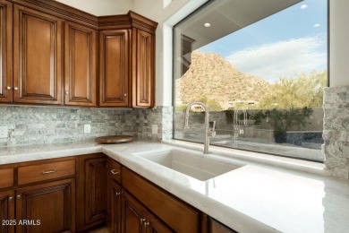 Nestled in a quiet cul-de-sac with sweeping mountain views from on Desert Highlands Golf Club in Arizona - for sale on GolfHomes.com, golf home, golf lot
