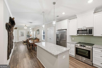 Recently built in 2024, this like new home is close to the North on The Highlands Course at Lake Arrowhead in Georgia - for sale on GolfHomes.com, golf home, golf lot