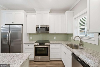 Recently built in 2024, this like new home is close to the North on The Highlands Course at Lake Arrowhead in Georgia - for sale on GolfHomes.com, golf home, golf lot