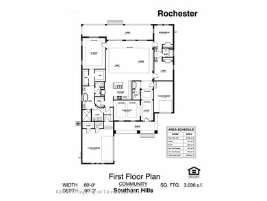 This beautiful semi-custom home by Spire Homes is set on a on Southern Hills Plantation Club in Florida - for sale on GolfHomes.com, golf home, golf lot