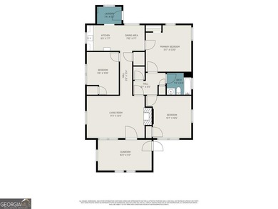 Sold as-is, this investor-friendly ranch home presents a rare on John A. White Golf Course in Georgia - for sale on GolfHomes.com, golf home, golf lot