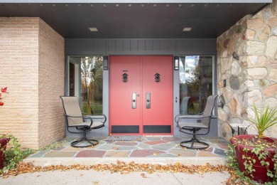 Architect Frank Lloyd Wright would be proud of this Mid-century on Battle Creek Country Club in Michigan - for sale on GolfHomes.com, golf home, golf lot