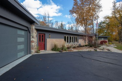 Architect Frank Lloyd Wright would be proud of this Mid-century on Battle Creek Country Club in Michigan - for sale on GolfHomes.com, golf home, golf lot