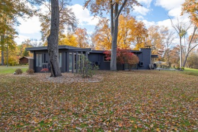 Architect Frank Lloyd Wright would be proud of this Mid-century on Battle Creek Country Club in Michigan - for sale on GolfHomes.com, golf home, golf lot