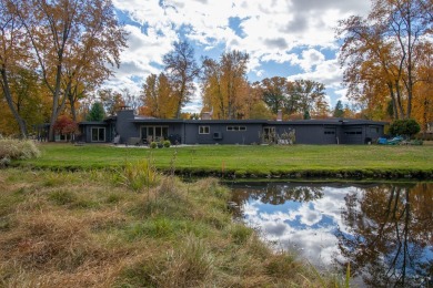 Architect Frank Lloyd Wright would be proud of this Mid-century on Battle Creek Country Club in Michigan - for sale on GolfHomes.com, golf home, golf lot