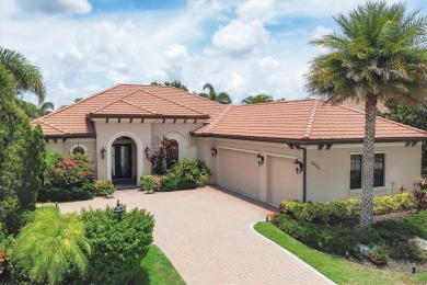 Welcome to your dream home--an elegant three-bedroom on Lakewood Ranch Golf and Country Club in Florida - for sale on GolfHomes.com, golf home, golf lot
