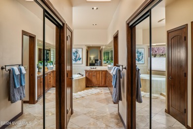 Step into luxury with this custom, ''estate like'', single level on Oakcreek Country Club in Arizona - for sale on GolfHomes.com, golf home, golf lot