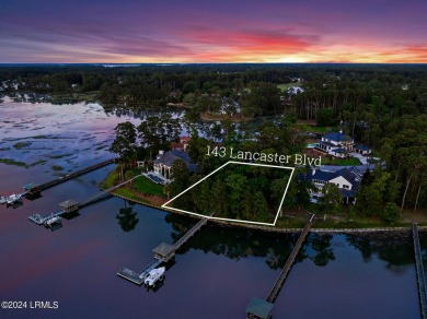 Unique offering as the ONLY available homesite with private dock on Berkeley Hall Golf Club in South Carolina - for sale on GolfHomes.com, golf home, golf lot