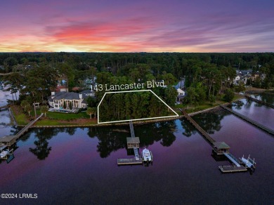 Unique offering as the ONLY available homesite with private dock on Berkeley Hall Golf Club in South Carolina - for sale on GolfHomes.com, golf home, golf lot