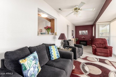 WELCOME TO THIS CHARMING GOLF COURSE HOME. THIS 2 BEDROOM, 2 on Sun City South Golf Course in Arizona - for sale on GolfHomes.com, golf home, golf lot