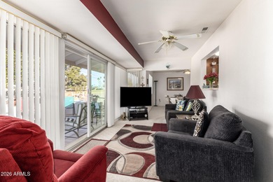 WELCOME TO THIS CHARMING GOLF COURSE HOME. THIS 2 BEDROOM, 2 on Sun City South Golf Course in Arizona - for sale on GolfHomes.com, golf home, golf lot