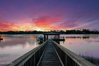 Unique offering as the ONLY available homesite with private dock on Berkeley Hall Golf Club in South Carolina - for sale on GolfHomes.com, golf home, golf lot