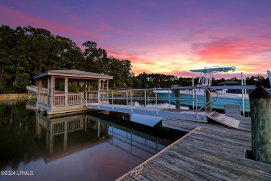 Unique offering as the ONLY available homesite with private dock on Berkeley Hall Golf Club in South Carolina - for sale on GolfHomes.com, golf home, golf lot