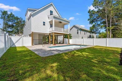Charming New Construction Beach House with Pool and Ample on Beachwood Golf Club in South Carolina - for sale on GolfHomes.com, golf home, golf lot