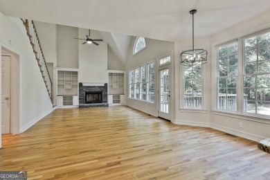 This lovely 4BR/3.5 BA Two-story home sits on a generous 1 acre on Canongate At Flat Creek Club in Georgia - for sale on GolfHomes.com, golf home, golf lot