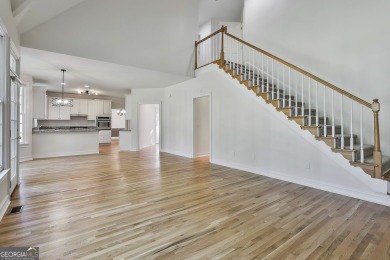 This lovely 4BR/3.5 BA Two-story home sits on a generous 1 acre on Canongate At Flat Creek Club in Georgia - for sale on GolfHomes.com, golf home, golf lot
