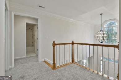 This lovely 4BR/3.5 BA Two-story home sits on a generous 1 acre on Canongate At Flat Creek Club in Georgia - for sale on GolfHomes.com, golf home, golf lot