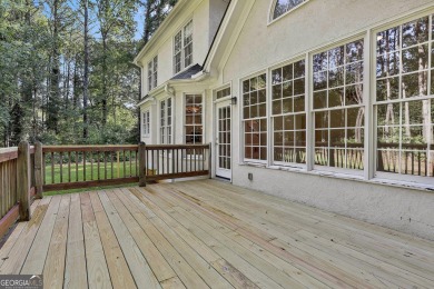 This lovely 4BR/3.5 BA Two-story home sits on a generous 1 acre on Canongate At Flat Creek Club in Georgia - for sale on GolfHomes.com, golf home, golf lot