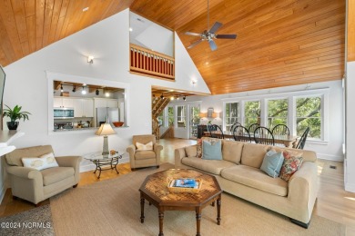 This 4BR, 3.5BA reverse floorplan tucked among mature oaks has on Bald Head Island Golf Club in North Carolina - for sale on GolfHomes.com, golf home, golf lot