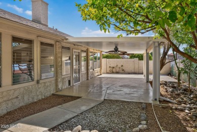Check out this charming 2-bedroom, 2-bath split floorplan home on Westbrook Village Golf Club in Arizona - for sale on GolfHomes.com, golf home, golf lot