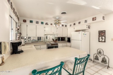 This gorgeous single-story home awaits you in the desirable 55+ on Fountain of the Sun Country Club in Arizona - for sale on GolfHomes.com, golf home, golf lot