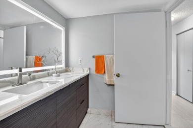 Welcome to your charming first-floor corner unit with beautiful on Hunters Run Golf and Country Club in Florida - for sale on GolfHomes.com, golf home, golf lot